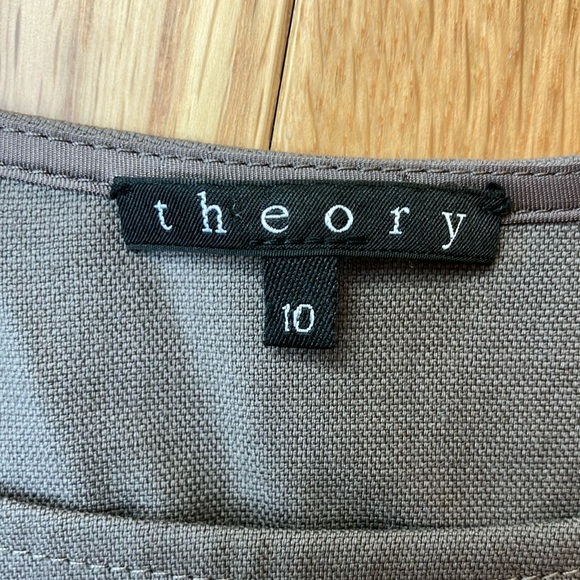 Theory Gray Ruched Sheath Mini Dress - Picture 2 of 5